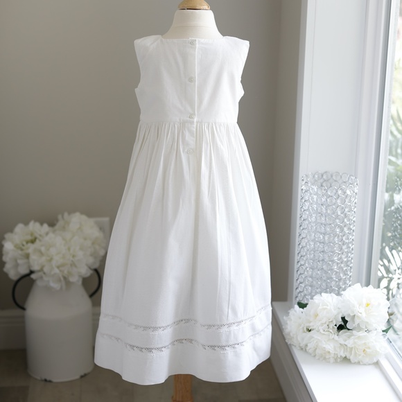 Strasburg Dress NWOT Ivory/White Cotton Lace size 7 Vacation Beach Portrait - Picture 2 of 9